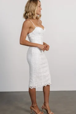 Juliette Bodycon Midi Dress | Off White