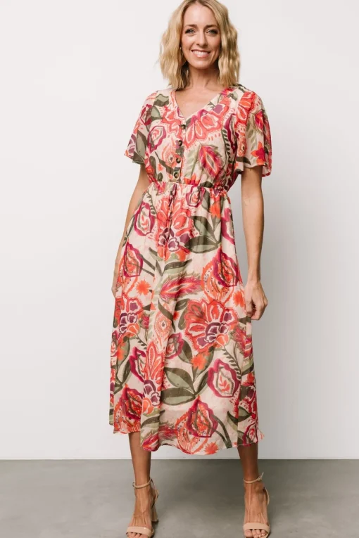 Junie Midi Dress | Multi Print