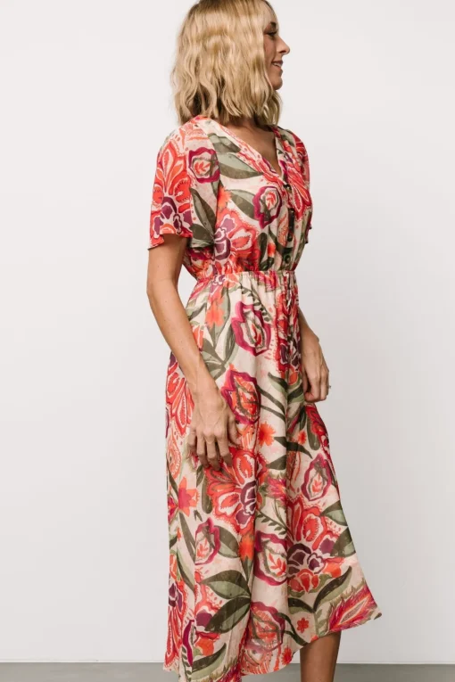 Junie Midi Dress | Multi Print