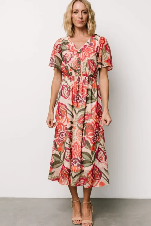 Junie Midi Dress | Multi Print