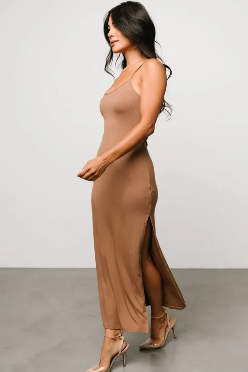 Kade Bodycon Tank Dress | Dusty Brown