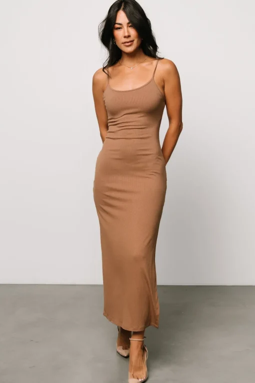 Kade Bodycon Tank Dress | Dusty Brown