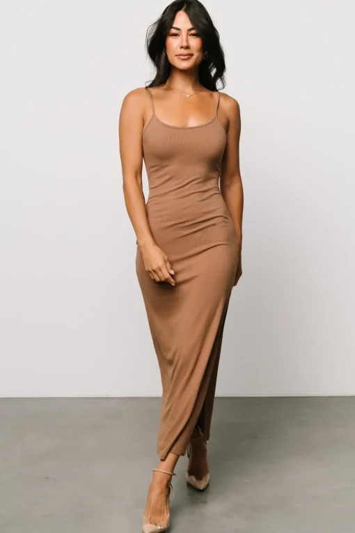 Kade Bodycon Tank Dress | Dusty Brown