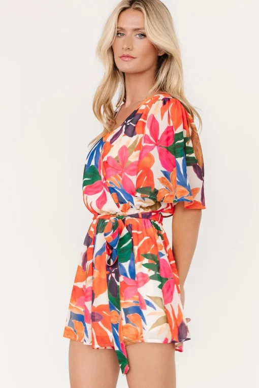Karissa Romper | Ivory Multi Floral