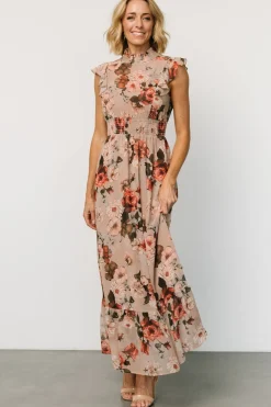 Kearny Ruffle Maxi Dress | Blush + Vintage Floral