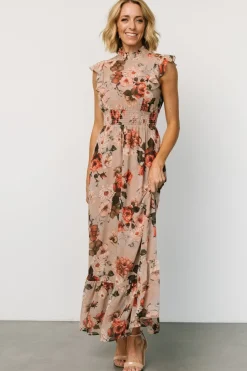 Kearny Ruffle Maxi Dress | Blush + Vintage Floral