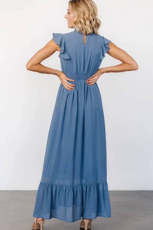 Kearny Ruffle Maxi Dress | Whisper Blue