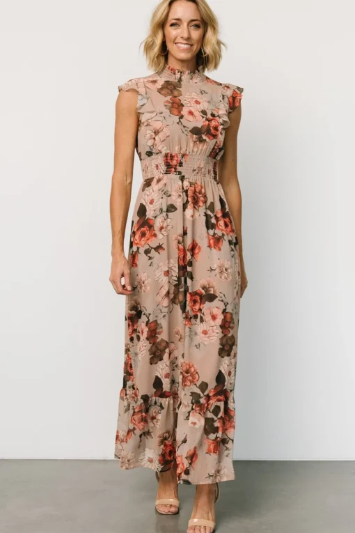 Kearny Ruffle Maxi Dress | Blush + Vintage Floral