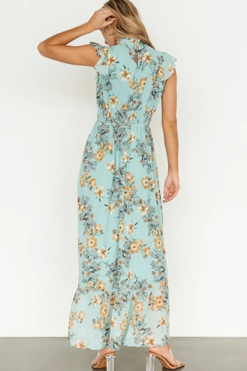 Kearny Ruffle Maxi Dress | Mint Floral