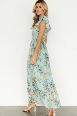 Kearny Ruffle Maxi Dress | Mint Floral
