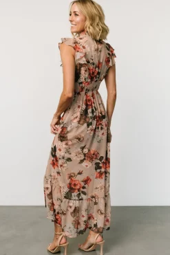 Kearny Ruffle Maxi Dress | Blush + Vintage Floral