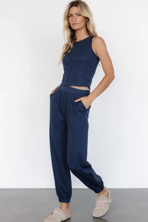 Kellen Tank + Jogger Set | Navy