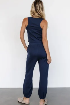 Kellen Tank + Jogger Set | Navy