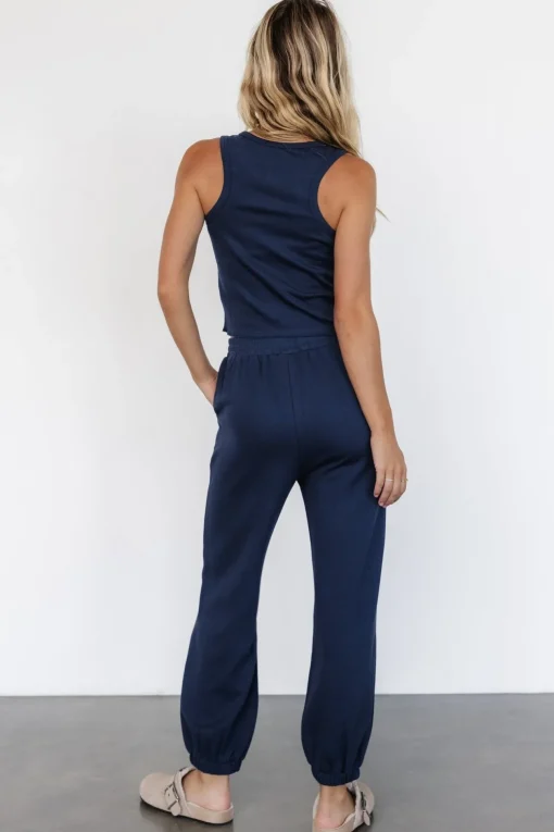 Kellen Tank + Jogger Set | Navy