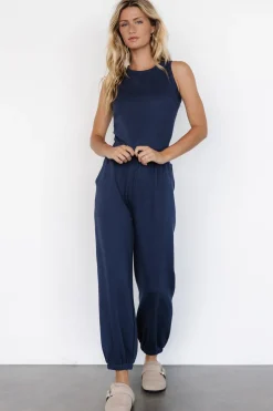 Kellen Tank + Jogger Set | Navy