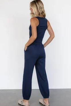 Kellen Tank + Jogger Set | Navy