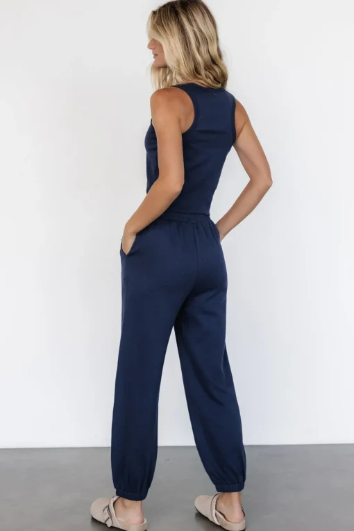 Kellen Tank + Jogger Set | Navy
