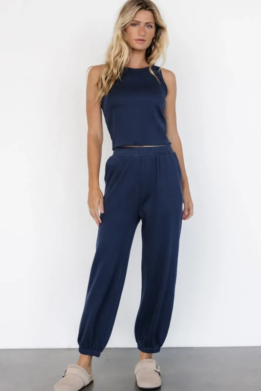 Kellen Tank + Jogger Set | Navy