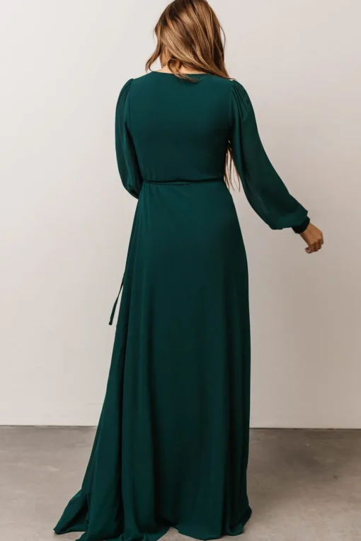 Kelsey Wrap Dress | Emerald