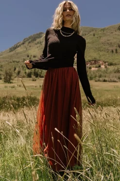 Kenzie Pointelle Sweater Top | Black
