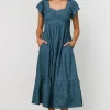 Kesler Midi Dress | Blue