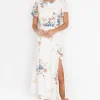 Kirsten Midi Dress | Cream Floral