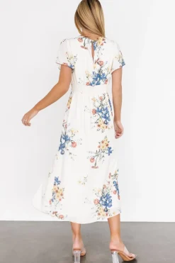 Kirsten Midi Dress | Cream Floral