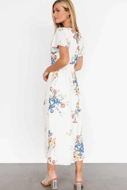 Kirsten Midi Dress | Cream Floral