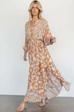 Laken Maxi Dress | Camel Multi