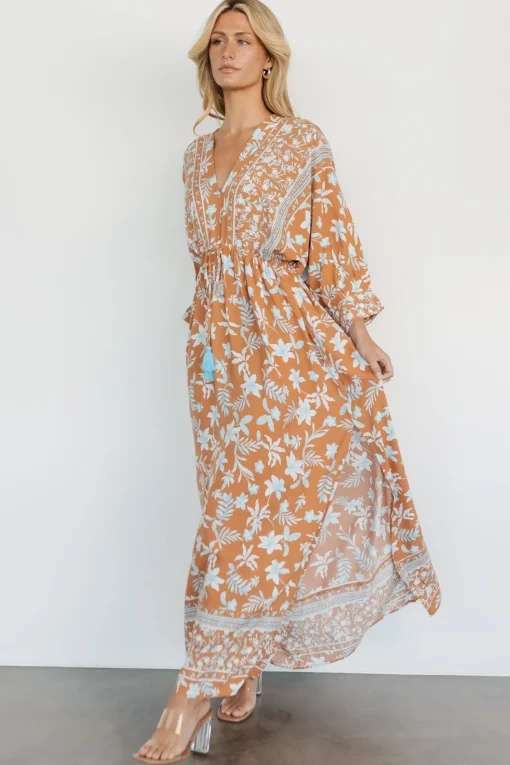 Laken Maxi Dress | Camel Multi