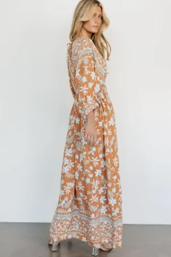 Laken Maxi Dress | Camel Multi