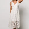 Larissa Midi Dress | Off White