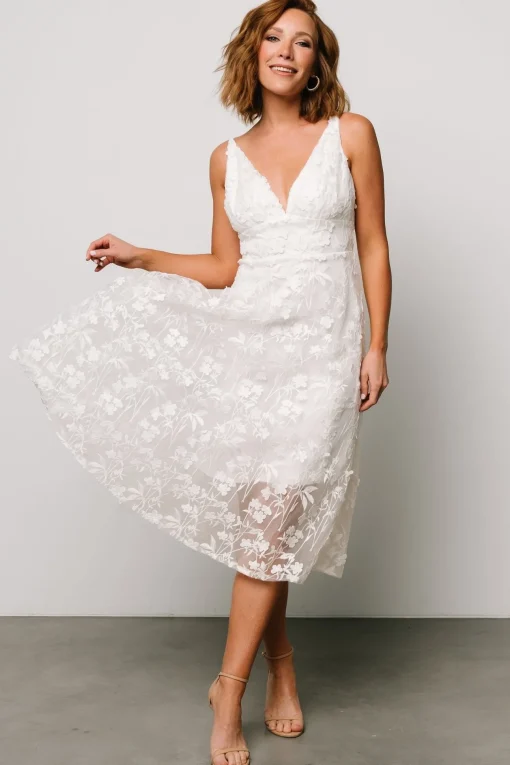 Larissa Midi Dress | Off White
