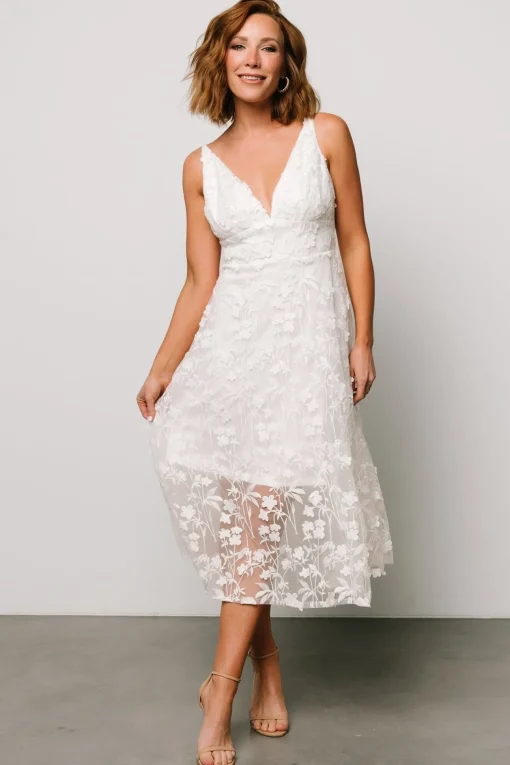 Larissa Midi Dress | Off White