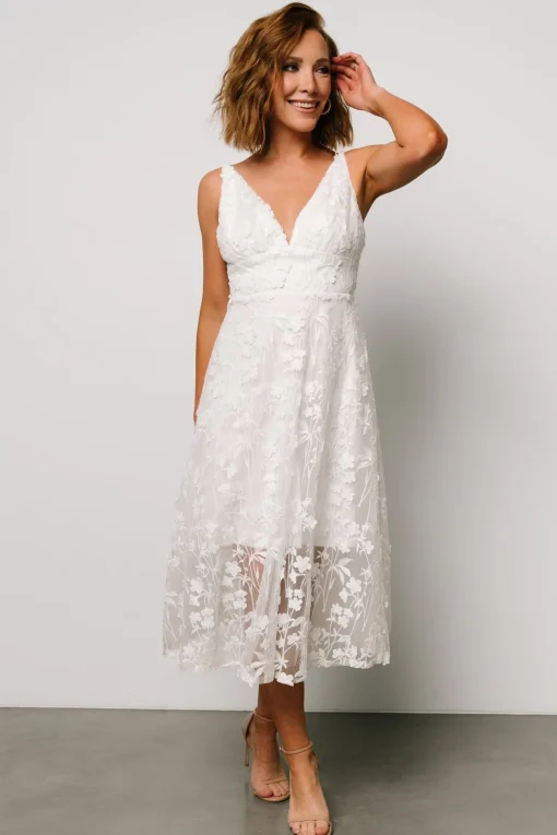 Larissa Midi Dress | Off White