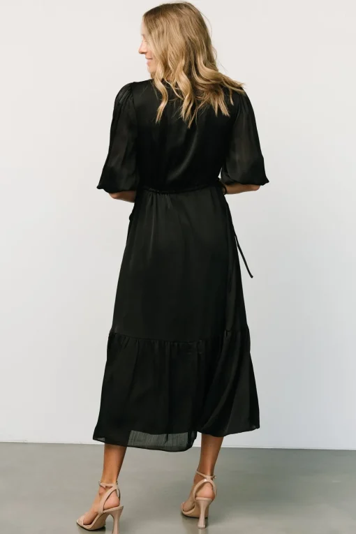 Lauretta Tie Waist Dress | Black