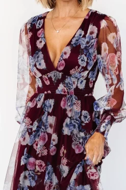 Layla Tulle Maxi Dress | Mulberry Floral