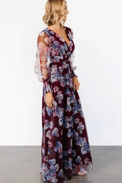Layla Tulle Maxi Dress | Mulberry Floral