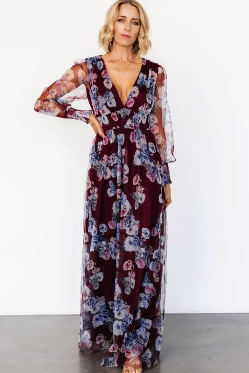 Layla Tulle Maxi Dress | Mulberry Floral