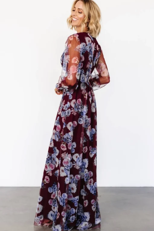 Layla Tulle Maxi Dress | Mulberry Floral