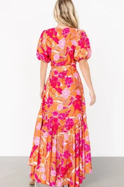 Lori Maxi Dress | Orange + Pink Floral
