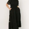 Loveland Geo Lace Maxi Dress | Black