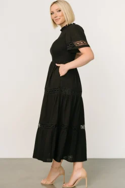 Loveland Geo Lace Maxi Dress | Black