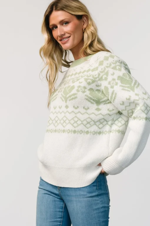 Lucerne Sweater | Ivory + Sage