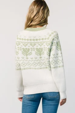 Lucerne Sweater | Ivory + Sage
