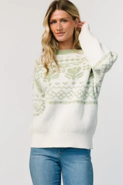 Lucerne Sweater | Ivory + Sage