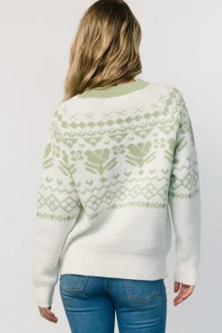 Lucerne Sweater | Ivory + Sage