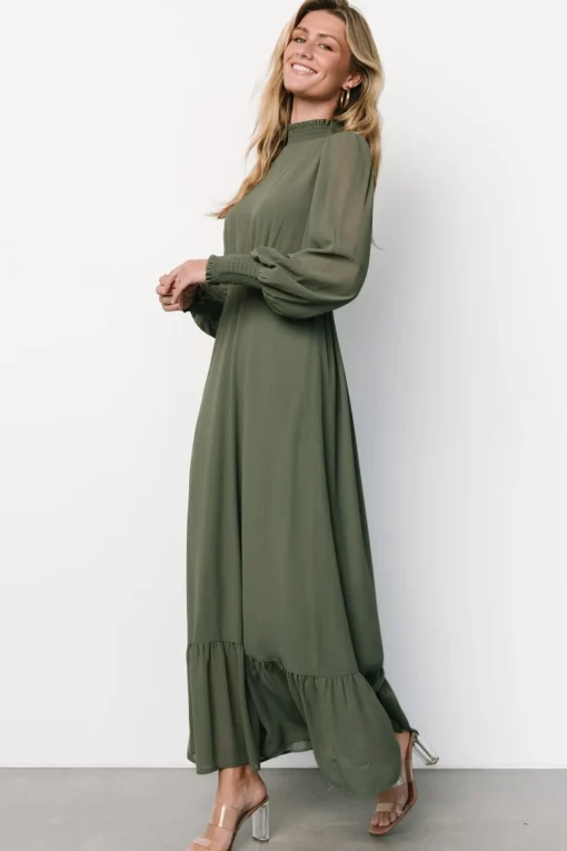 Luciana Maxi Dress | Dark Sage