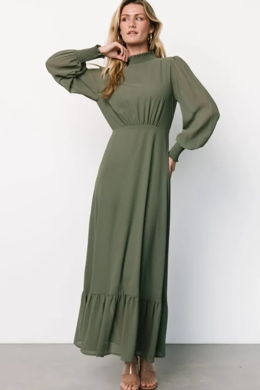 Luciana Maxi Dress | Dark Sage