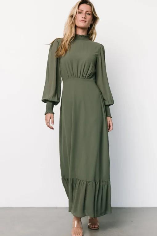 Luciana Maxi Dress | Dark Sage